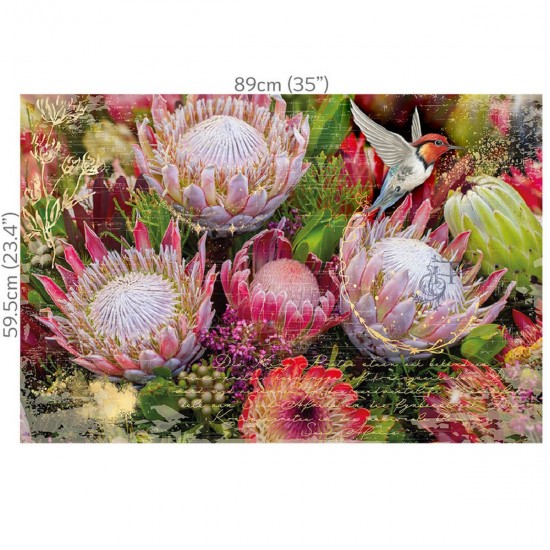 Decoupage Hokus Pokus - Fynbos - 1 ark 89x59cm Decoupage Hokus Pokus - Fynbos - 1 ark 89x59cm