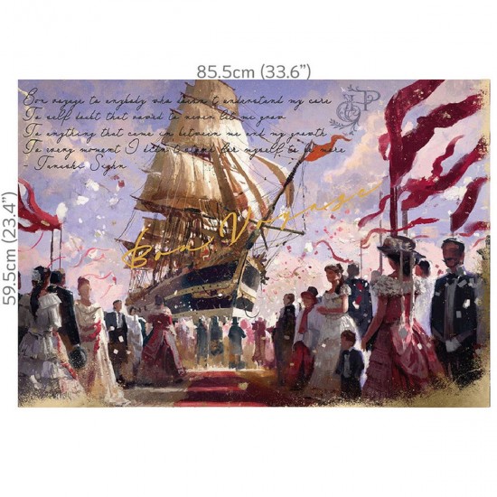 Decoupage Hokus Pokus - Bon Voyage - 1 ark 85x59cm Decoupage Hokus Pokus - Bon Voyage - 1 ark 85x59cm
