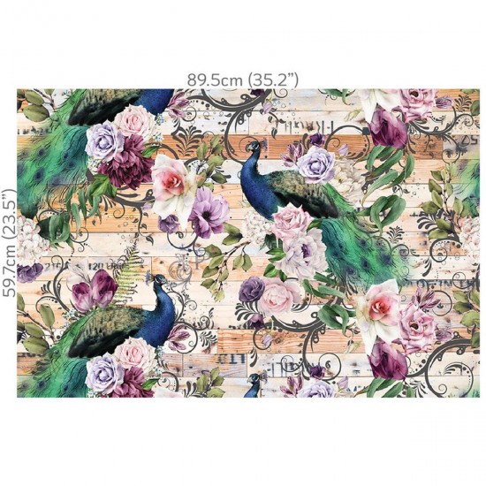 Decoupage Hokus Pokus - Jade - 1 ark 89x59cm Decoupage Hokus Pokus - Jade - 1 ark 89x59cm