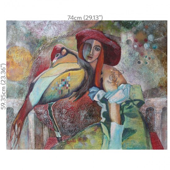 Decoupage Hokus Pokus - Juliette - 1 ark 74x59cm Decoupage Hokus Pokus - Juliette - 1 ark 74x59cm