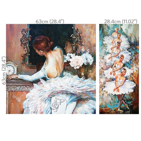 Decoupage Hokus Pokus - Prima Balerina - 2 ark 80x60cm Decoupage Hokus Pokus - Prima Balerina - 2 ark 80x60cm