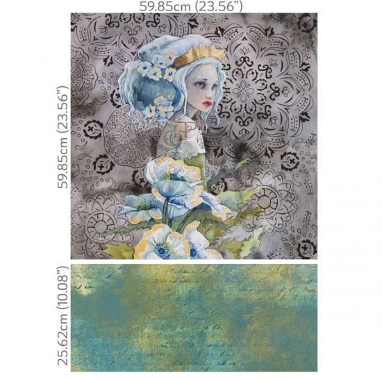Decoupage Hokus Pokus - Princess Liela - 2 ark 59x59cm Decoupage Hokus Pokus - Princess Liela - 2 ark 59x59cm