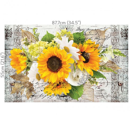 Decoupage Hokus Pokus - Sunshine - 1 ark 87x55cm Decoupage Hokus Pokus - Sunshine - 1 ark 87x55cm