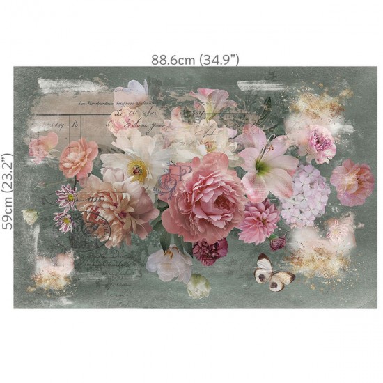 Decoupagepapir Hokus Pokus - Blush - 1 ark 88x59cm Decoupagepapir Hokus Pokus - Blush - 1 ark 88x59cm