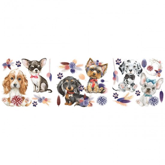 Transfer Hokus Pokus - A Dogs Life - 3 ark 30x30cm