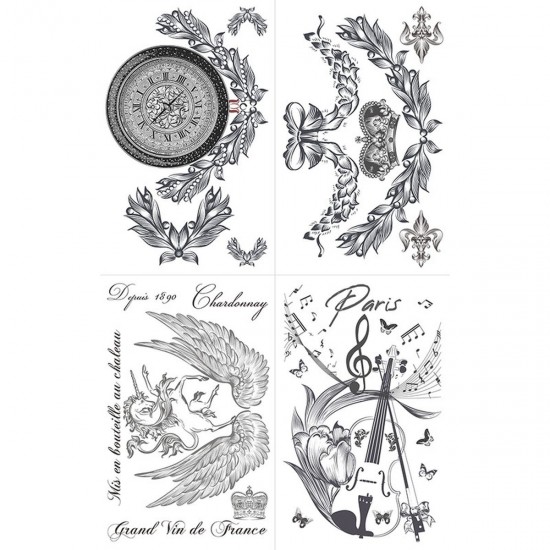 Transfer Hokus Pokus - Chardonnay - 4 ark 94x60cm Transfer Hokus Pokus - Chardonnay - 4 ark 94x60cm