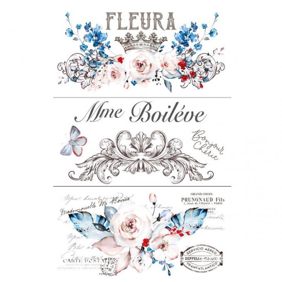 Transfer Hokus Pokus - Fluera de Paris - 3 ark 94x60cm Transfer Hokus Pokus - Fluera de Paris - 3 ark 94x60cm
