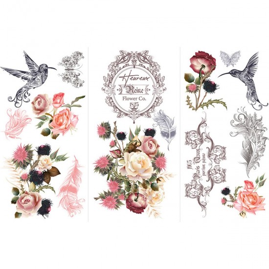 Transfer Hokus Pokus - Jardin D’Oiseaux - 3 ark 94x60cm Transfer Hokus Pokus - Jardin D’Oiseaux - 3 ark 94x60cm