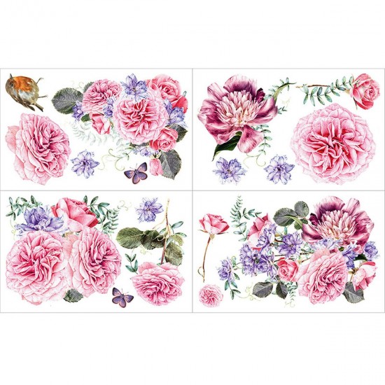 Transfer Hokus Pokus - Le Bouquet - 4 ark 94x60cm Transfer Hokus Pokus - Le Bouquet - 4 ark 94x60cm