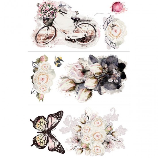 Transfer Hokus Pokus - Le Velo - 3 ark 94x60cm Transfer Hokus Pokus - Le Velo - 3 ark 94x60cm