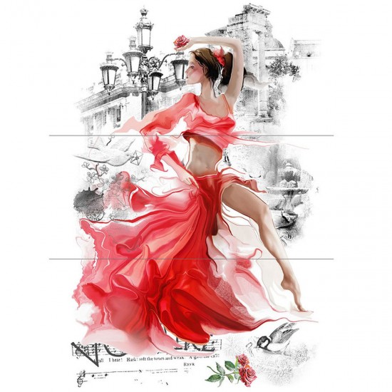 Transfer Hokus Pokus - Lets Tango - 3 ark 94x60cm Transfer Hokus Pokus - Lets Tango - 3 ark 94x60cm
