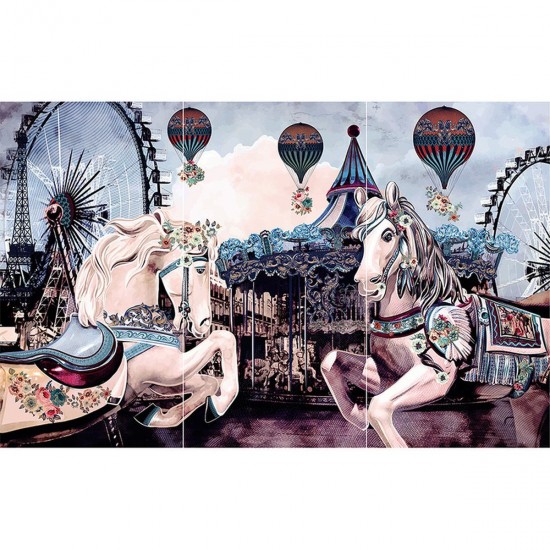 Transfer Hokus Pokus - Lets go to the Merry-Go-Round - 3 ark 94x60cm Transfer Hokus Pokus - Lets go to the Merry-Go-Round - 3 ark 94x60cm