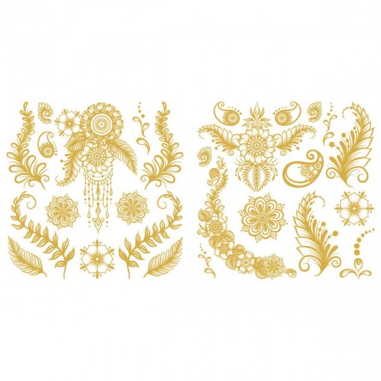 Transfer Hokus Pokus - Namaste - Gold - 2 ark 30x30cm Transfer Hokus Pokus - Namaste - Gold - 2 ark 30x30cm