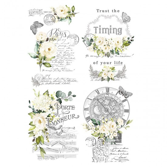 Transfer Hokus Pokus - Porte Bonheur - 4 ark 94x60cm Transfer Hokus Pokus - Porte Bonheur - 4 ark 94x60cm