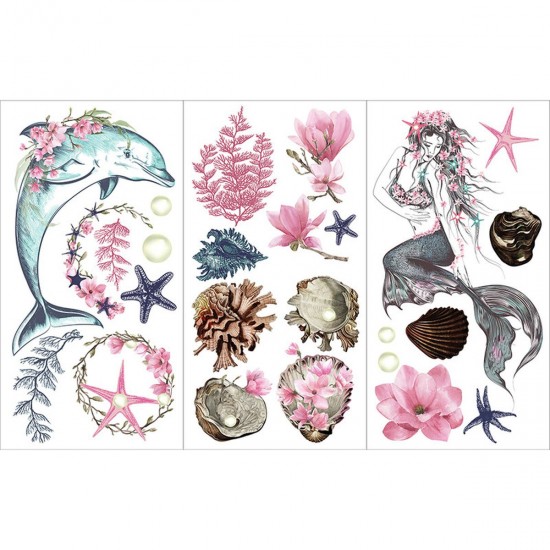 Transfer Hokus Pokus - The Mermaid - 3 ark 94x60cm Transfer Hokus Pokus - The Mermaid - 3 ark 94x60cm