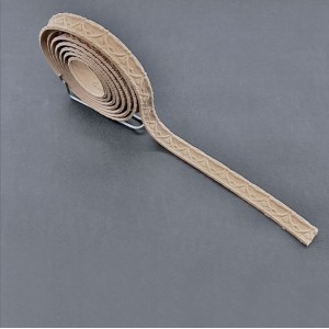 Træornament pynteliste L215cm x 2cm Bøjelig træudskæring fra Woodwill