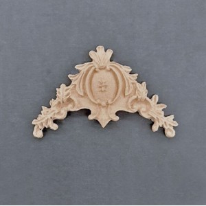 Træornament Hjørne B7cm Bøjelig træudskæring fra Woodwill
