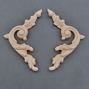 Sæt ornamenter H+V 11x11.2cm Bøjelig træudskæring fra Woodwill