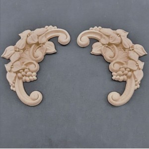 Sæt ornamenter H+V 10x7.8cm Bøjelig træudskæring fra Woodwill