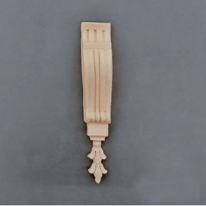 Træ ornament Søjle 14.2x2cm Bøjelig træudskæring fra Woodwill