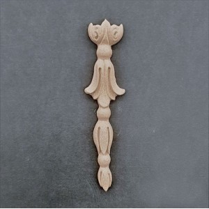 Træ ornament Søjle 11.7x2.8cm Bøjelig træudskæring fra Woodwill