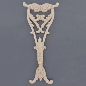 Træ ornament Søjle 43x20cm Bøjelig træudskæring fra Woodwill