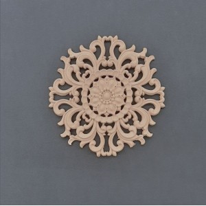 Træornament Rosette 14.5cm Bøjelig træudskæring fra Woodwill