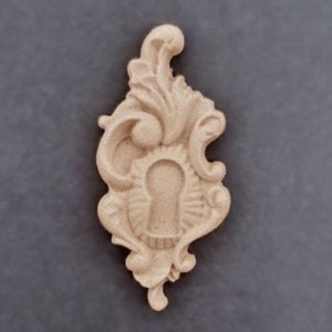 Ornament nøglehulsattrap 3x6cm Bøjelig træudskæring fra Woodwill Ornament nøglehulsattrap 3x6cm Bøjelig træudskæring fra Woodwill