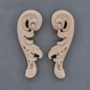 Sæt ornamenter H+V 2x6cm Bøjelig træudskæring fra Woodwill Sæt ornamenter H+V 2x6cm Bøjelig træudskæring fra Woodwill