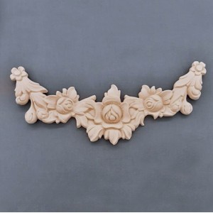 Træ ornament guirlande 36.5x15cm Bøjelig træudskæring fra Woodwill