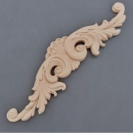 Center ornament 33x7.5cm Bøjelig træudskæring fra Woodwill Center ornament 33x7.5cm Bøjelig træudskæring fra Woodwill
