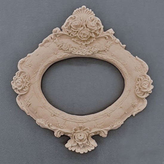 Oval Ramme ornament 16x14cm Bøjelig træudskæring fra Woodwill Oval Ramme ornament 16x14cm Bøjelig træudskæring fra Woodwill
