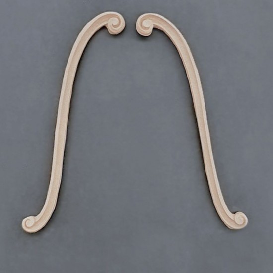 Sæt ornamenter H+V 17x1cm Bøjelig træudskæring fra Woodwill Sæt ornamenter H+V 17x1cm Bøjelig træudskæring fra Woodwill