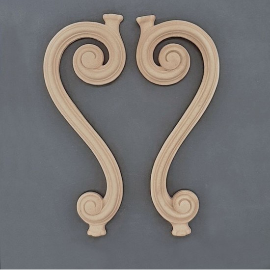 Sæt ornamenter H+V H17cm Bøjelig træudskæring fra Woodwill Sæt ornamenter H+V H17cm Bøjelig træudskæring fra Woodwill