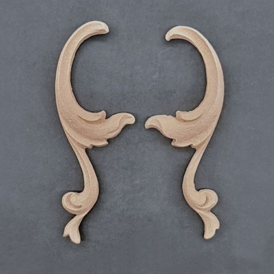 Sæt ornamenter H+V H7.5cm Bøjelig træudskæring fra Woodwill Sæt ornamenter H+V H7.5cm Bøjelig træudskæring fra Woodwill
