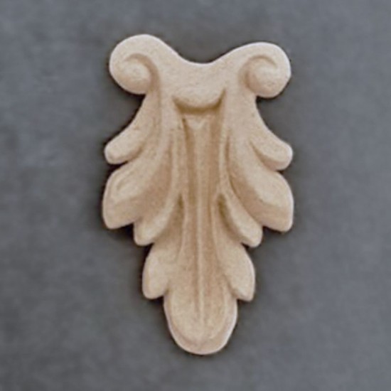 Træ ornament Søjle 5x3cm Bøjelig træudskæring fra Woodwill