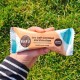 Mørk chokoladebar med vanilije skumfidus og den lækreste salt karamel 30g fra BARU Mørk chokoladebar med vanilije skumfidus og den lækreste salt karamel 30g fra BARU