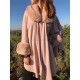 Kappe med fake Fur NUDE Kappe med fake Fur NUDE