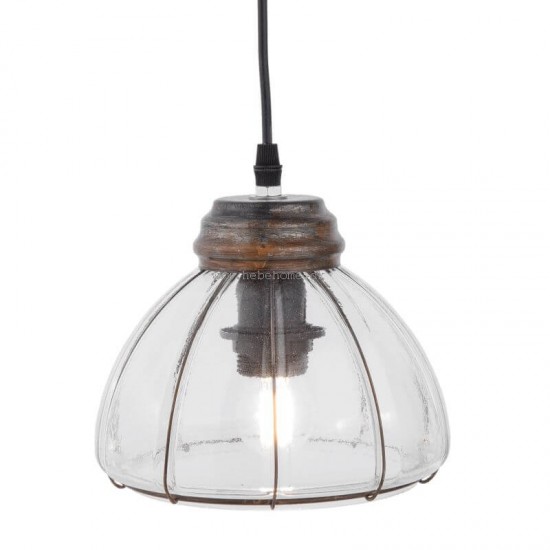 Glas Loftlampe i industrielt design 20 x 17 cm
