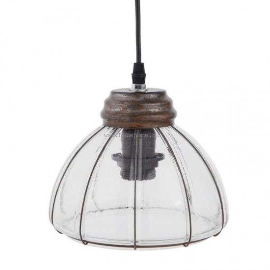 Glas Loftlampe i industrielt design 20 x 17 cm Glas Loftlampe i industrielt design 20 x 17 cm