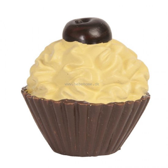 Kunstig dekorationskage - Cupcake brun Kunstig dekorationskage - Cupcake brun