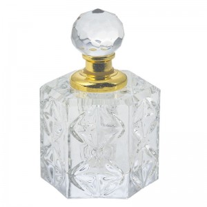 Parfume flakon med guldtop 4cm Parfume flakon med guldtop 4cm