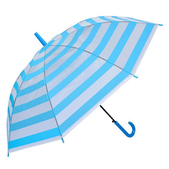 Paraply Lyseblå/Hvid Ø90cm