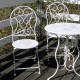 Cafebord i metal med stole