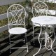 Cafebord i metal med stole Cafebord i metal med stole