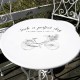 Cafebord i metal med stole Cafebord i metal med stole
