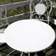 Cafebord med 2 stole Hvid jern Cafebord med 2 stole Hvid jern