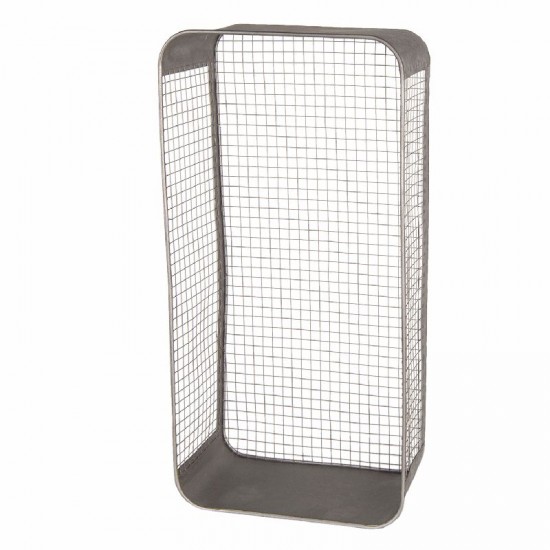 Trådhylde i metal 28x57cm grå