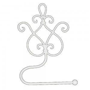 Toiletrulle holder Hvid H22cm Toiletrulle holder Hvid H22cm