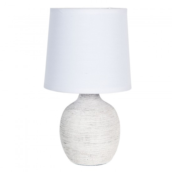 Bordlampe med hvid skærm H26cm Bordlampe med hvid skærm H26cm